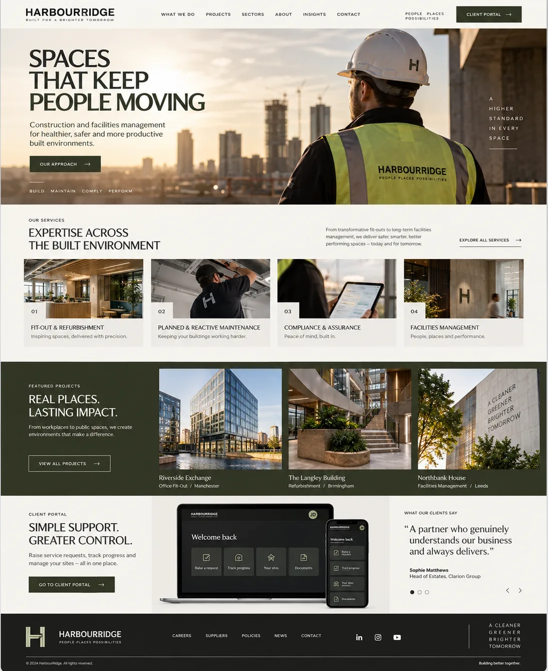 Harbourbridge — illustrative website study
