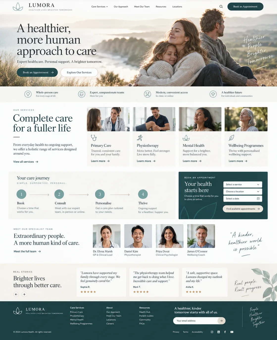 Lumora — illustrative website study