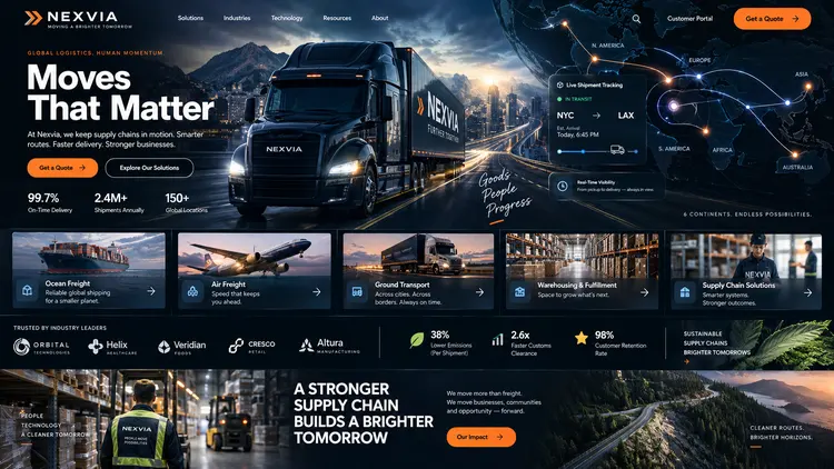 Nexvia — illustrative website study