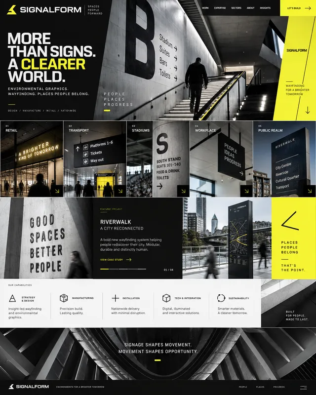SignalForm — illustrative website study