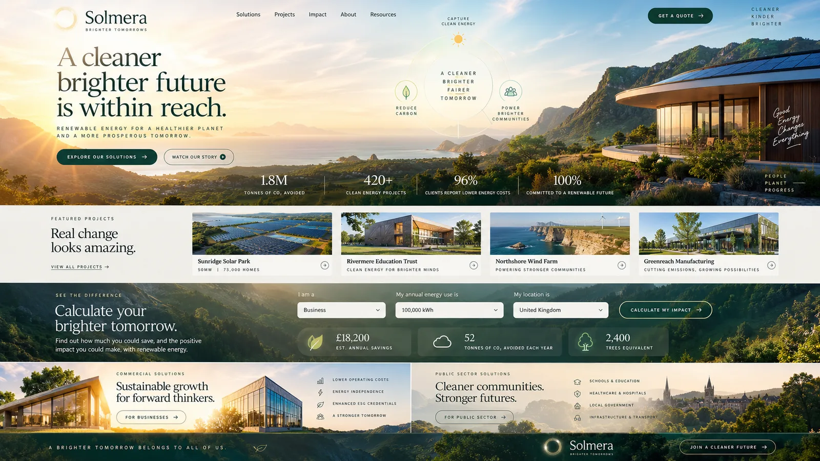 Solmera — illustrative website study
