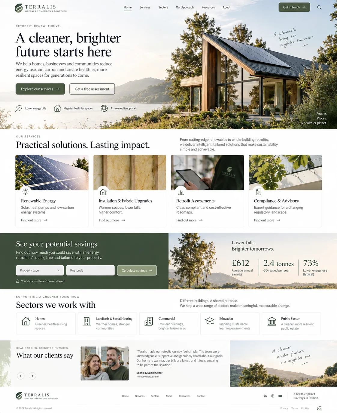 Terralis — illustrative website study