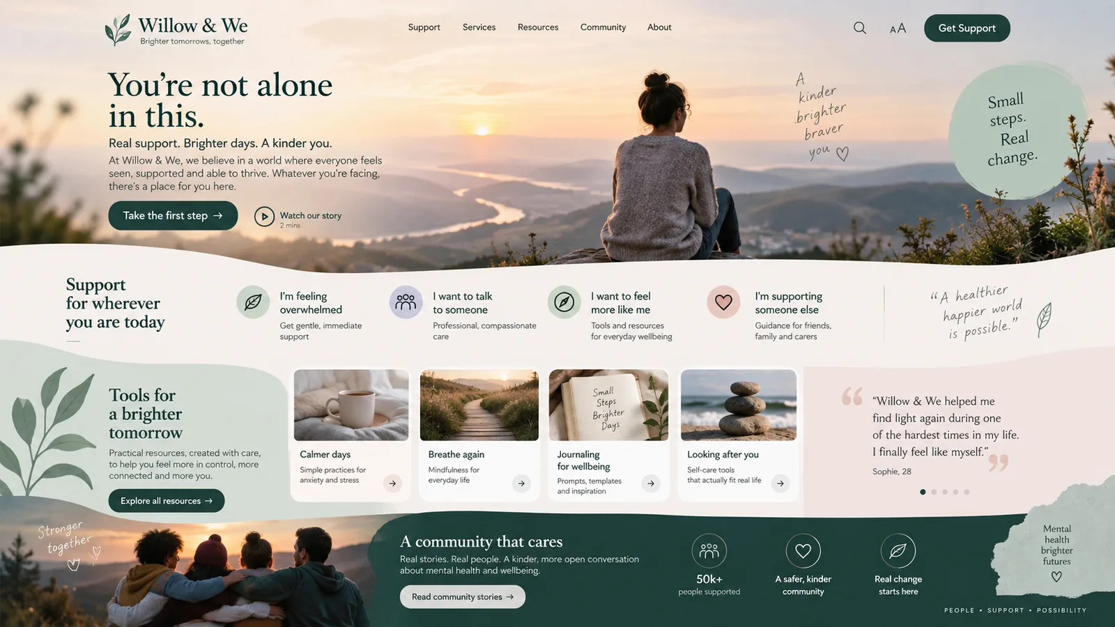 Willow & We — illustrative website study