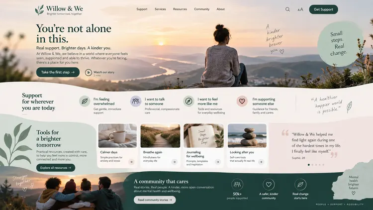 Willow & We — illustrative website study