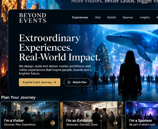Events: move from listings to fit — illustrative website study