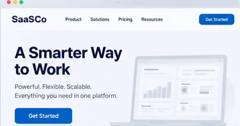 Earlier illustrative website idea for Software