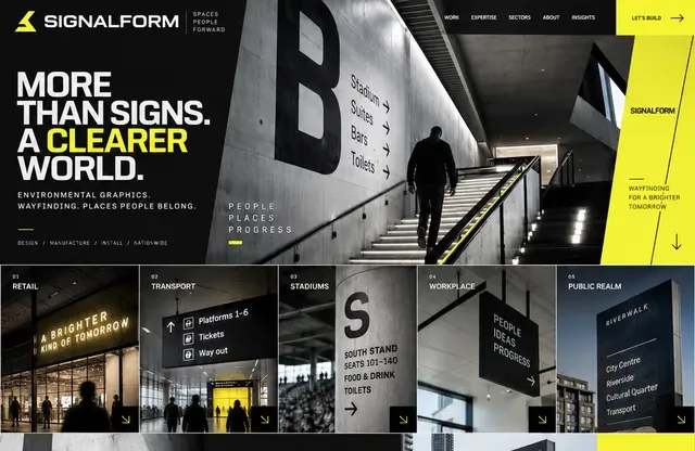 SignalForm — past website preview