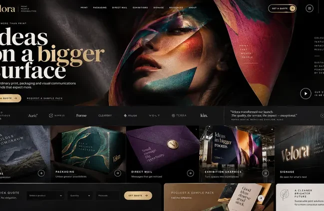 Velora — past website preview
