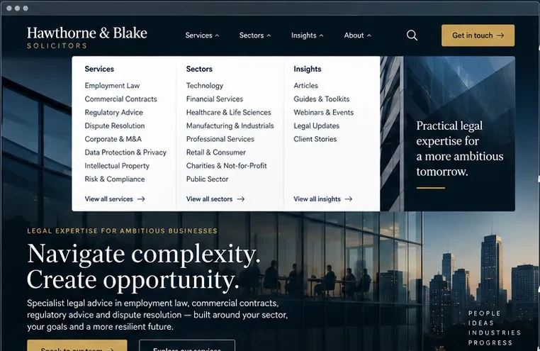 Legal: give each matter a clear starting point — past website preview